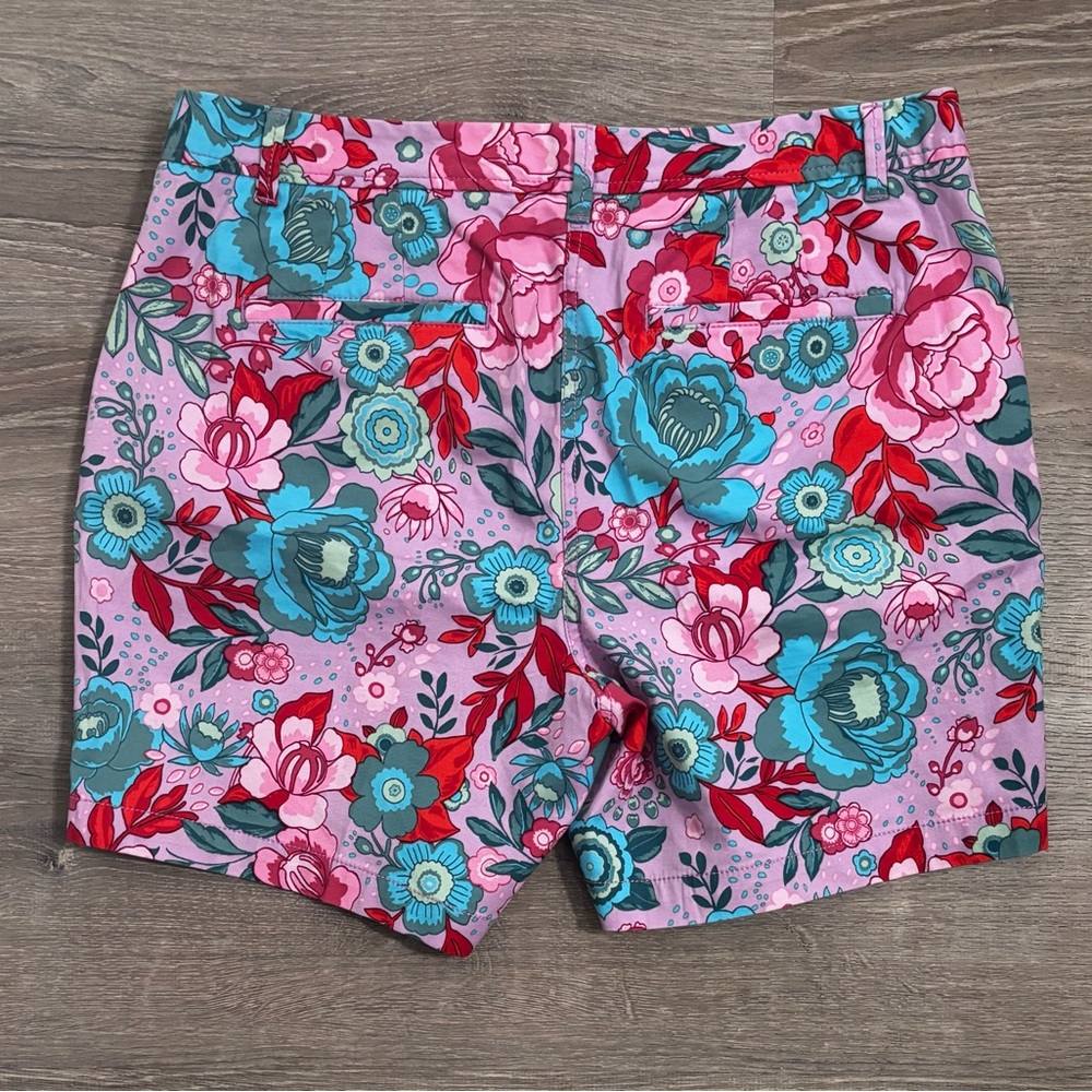 Talbots Relaxed Chino Floral Women's Shorts Size 12 - Picture 2 of 6